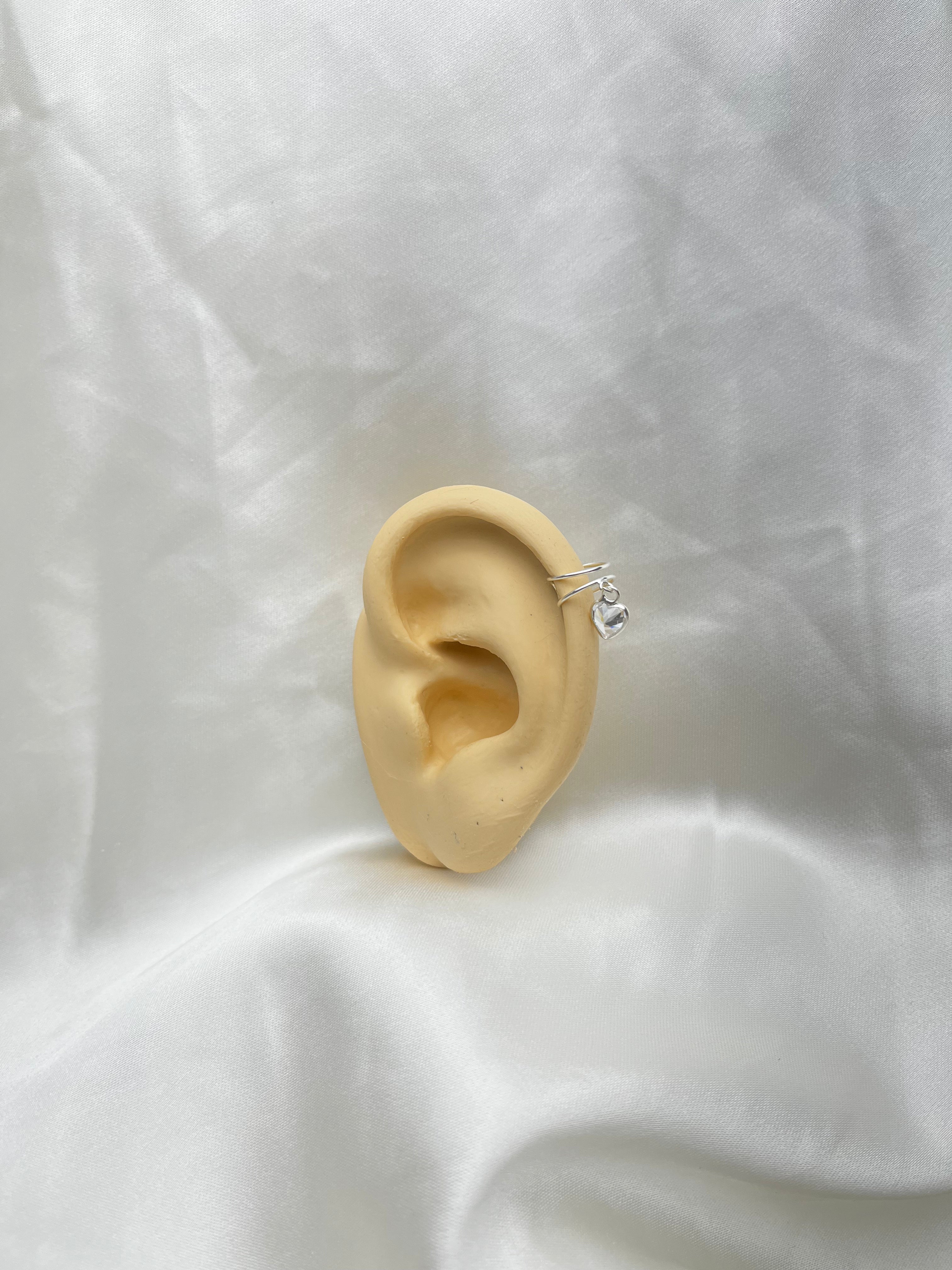 PIERCINGS DE PRESSÃO DUPLO CORAÇÃO