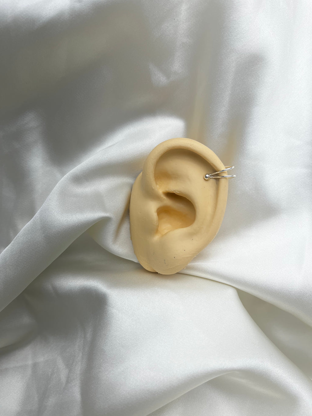 PIERCING DE PRESSÃO DUPLO BOLINHA